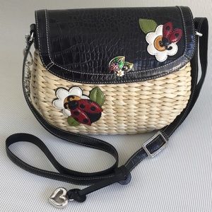 Brighton RARE Ladybug Straw Bag